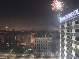 Gebäude, Himmel, draußen, Nacht, neues Jahr, Silvester, Neujahr, Independence Day, Feuerwerk, Stadt, Licht