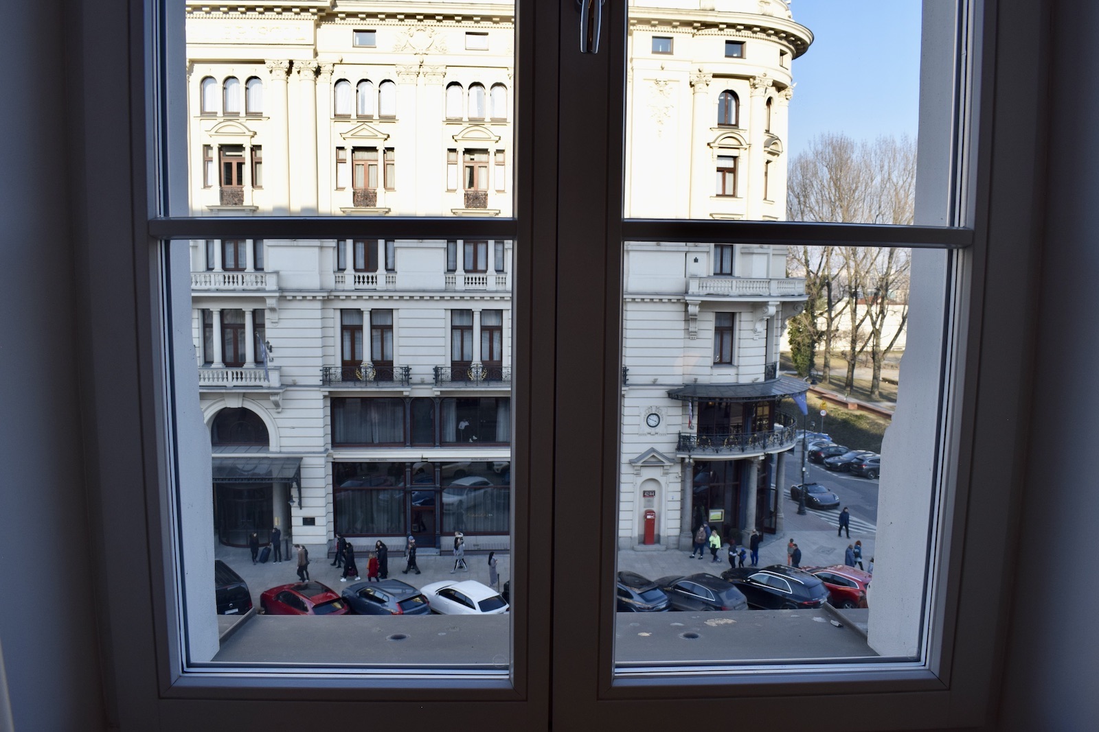 Gebäude, Fenster, draußen, Tür, Himmel, Winter, Straße, Stadt