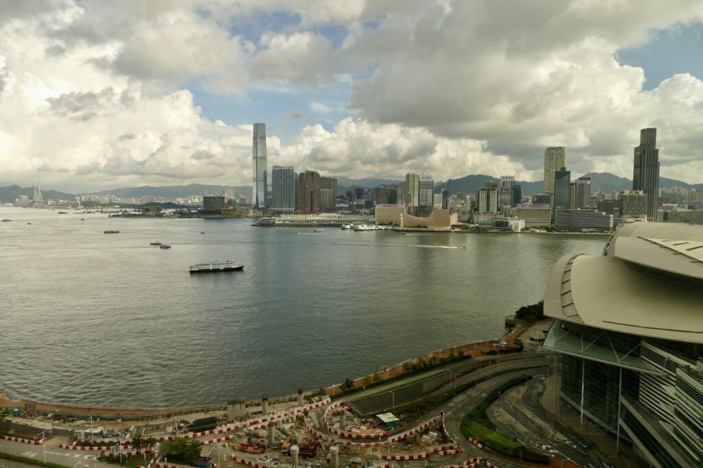 draußen, Wolke, Himmel, Wasser, Gebäude, See, Boot, Schiff, Skyline, Stadt, Wolkenkratzer, Fluss, Groß, Landschaft, Brücke, Hafen, Reise