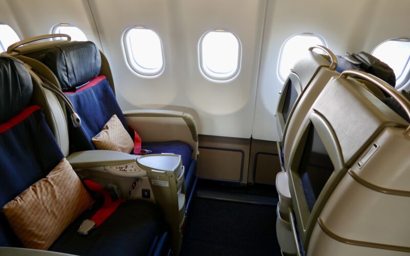 Flugzeugkabine, Passagier, Im Haus, Fahrzeug