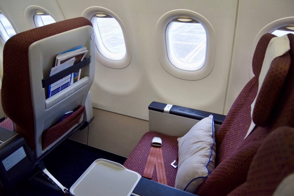 Flugzeugkabine, Im Haus, Passagier, airbus